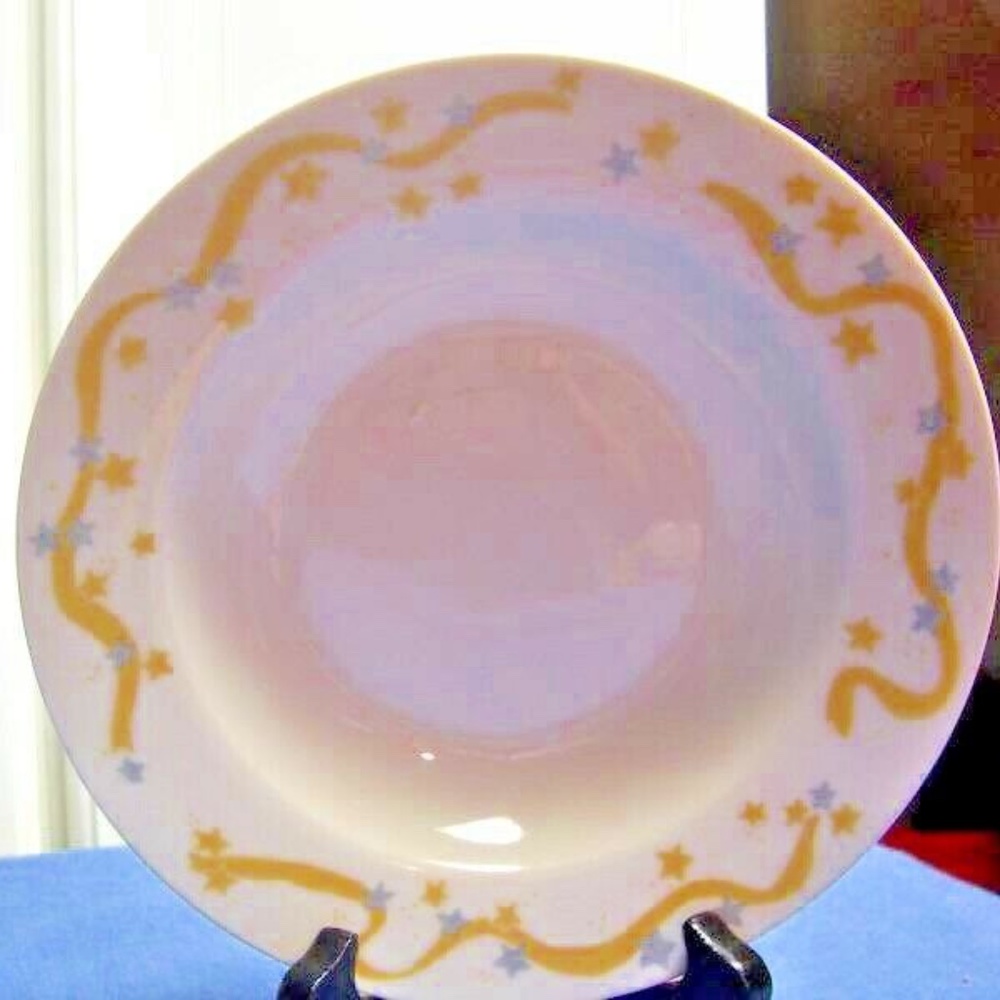COPY - Retroneu Winter Nights 4295 Rimmed Soup Bowl 8.5 in Diam Lot of 4